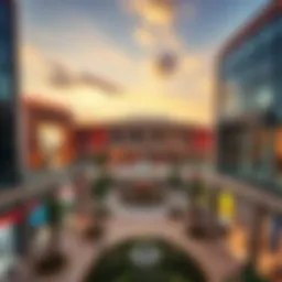 Panoramic view of Al Ghurair Centre showcasing its architectural elegance