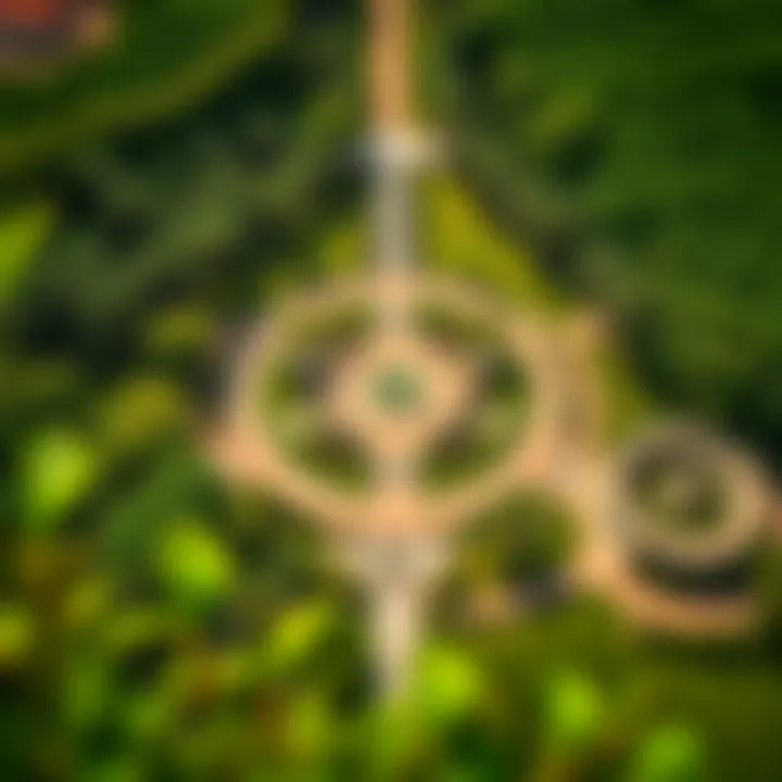 Aerial view of Al Safa Park showcasing lush greenery