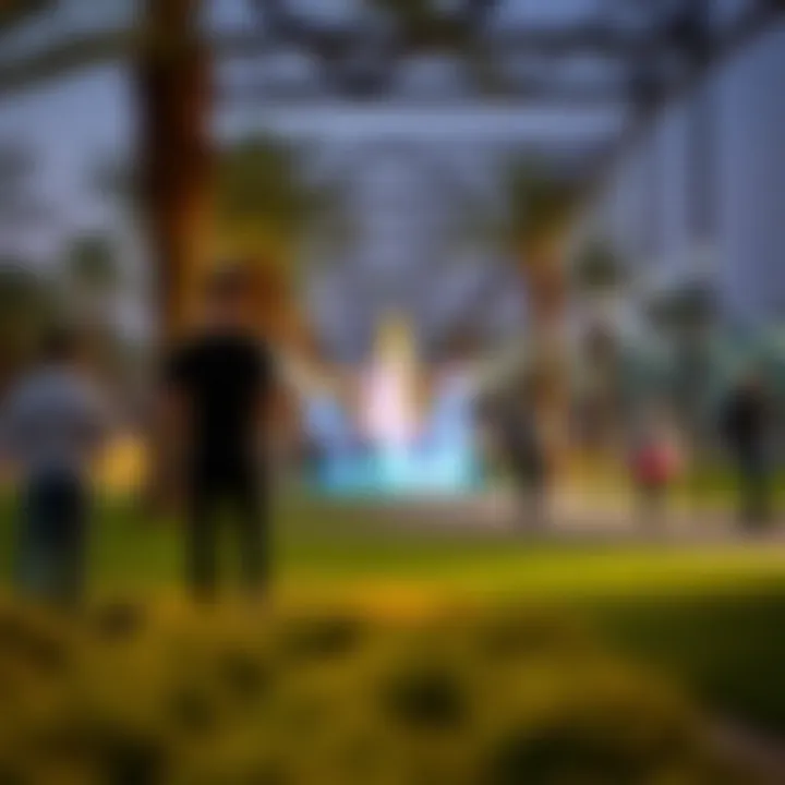 Visitors enjoying recreational activities in Al Safa Park