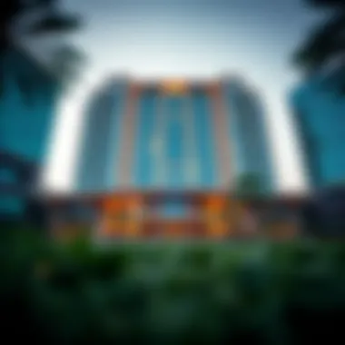 Architectural Marvel of Alana Emaar Stunning architectural facade of Alana Emaar showcasing modern design