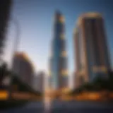 Stunning architectural view of API Tower in Al Barsha
