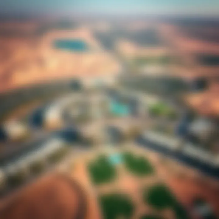 Stunning aerial view of Arabian Ranches 2 showcasing community layout