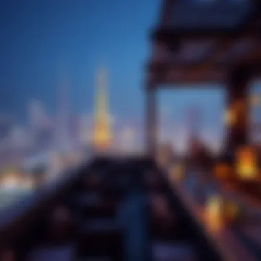 Charming rooftop bar with stunning city views