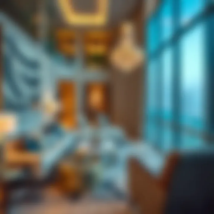 Luxurious interior of a residential unit within Burj Khalifa