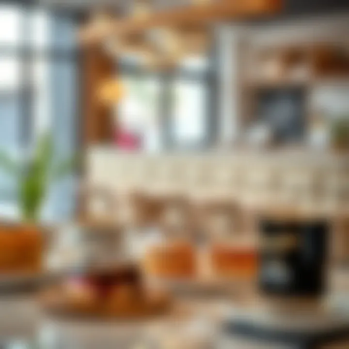 A selection of artisanal pastries and specialty coffee on a beautifully arranged table