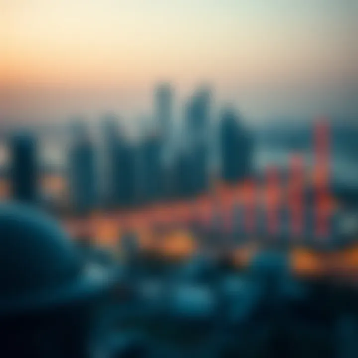 Graph analyzing real estate trends in Dubai