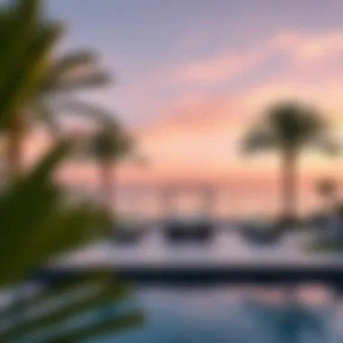 Scenic Beachfront Location of Palm Jumeirah Villas Beachfront view from a Palm Jumeirah villa