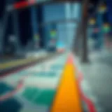 Detailed map showcasing the Dubai Metro Red Line's route and stations