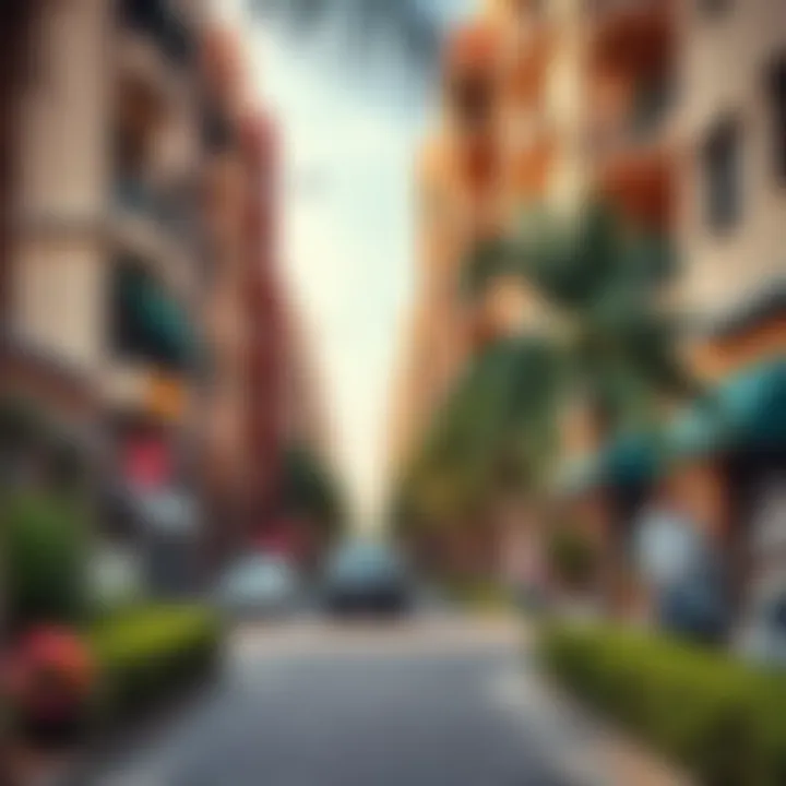 Scenic view of a Dubai neighborhood