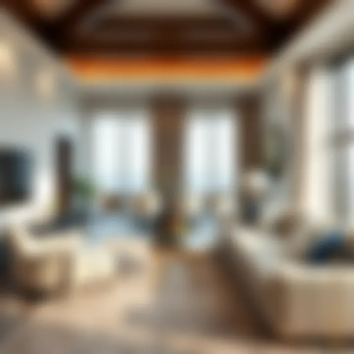 Stylish interior of a modern flat in Dubai