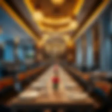 Luxurious Arabic Restaurant Ambiance Luxurious interior of an Arabic restaurant in Dubai