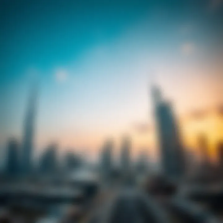 A panoramic view of Dubai's skyline showcasing modern architecture