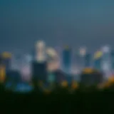 Dubai skyline during Ramadan showcasing illuminated buildings