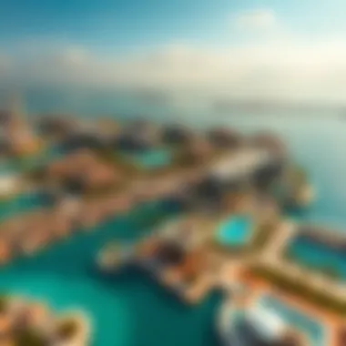 Aerial View of Luxurious Palm Views Stunning aerial view of Palm Views showcasing luxurious properties