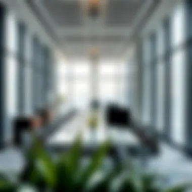 Modern corporate workspace within the Conrad Office Tower
