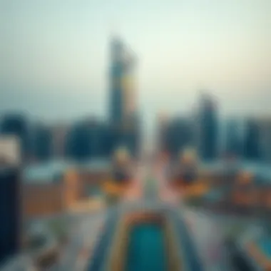 Panoramic view of Dubai showcasing the Conrad Office Tower