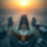 Aerial view of Dera City Center showcasing its architectural brilliance