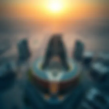 Aerial view of Dera City Center showcasing its architectural brilliance