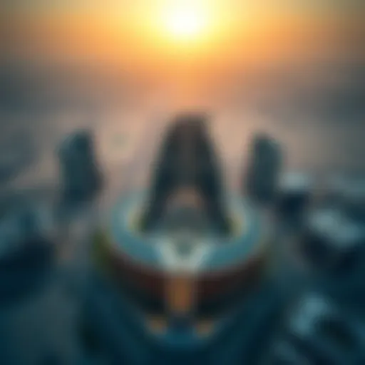 Aerial view of Dera City Center showcasing its architectural brilliance