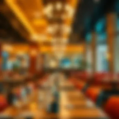 Warm and Inviting Atmosphere Inviting restaurant interior with cozy lighting