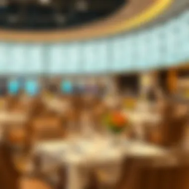 Elegant dining setup at a high-end restaurant in Mall of the Emirates