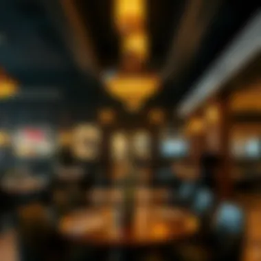 Ambience of a popular restaurant reflecting local culture and hospitality