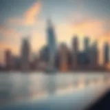 Stunning skyline of Dubai International City showcasing unique architecture