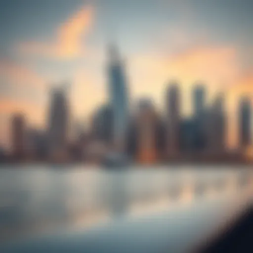 Stunning skyline of Dubai International City showcasing unique architecture