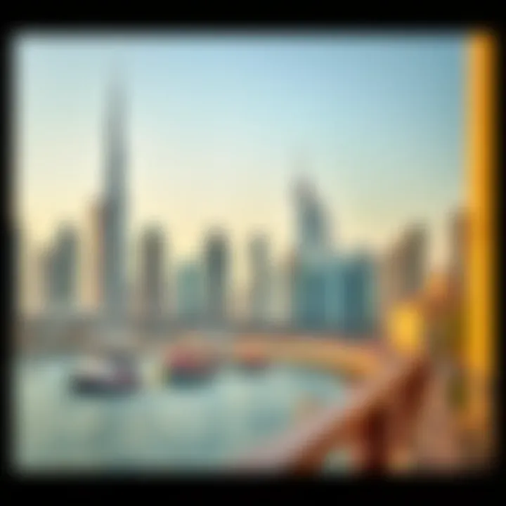A vibrant view of Dubai's skyline symbolizing the city's lifestyle
