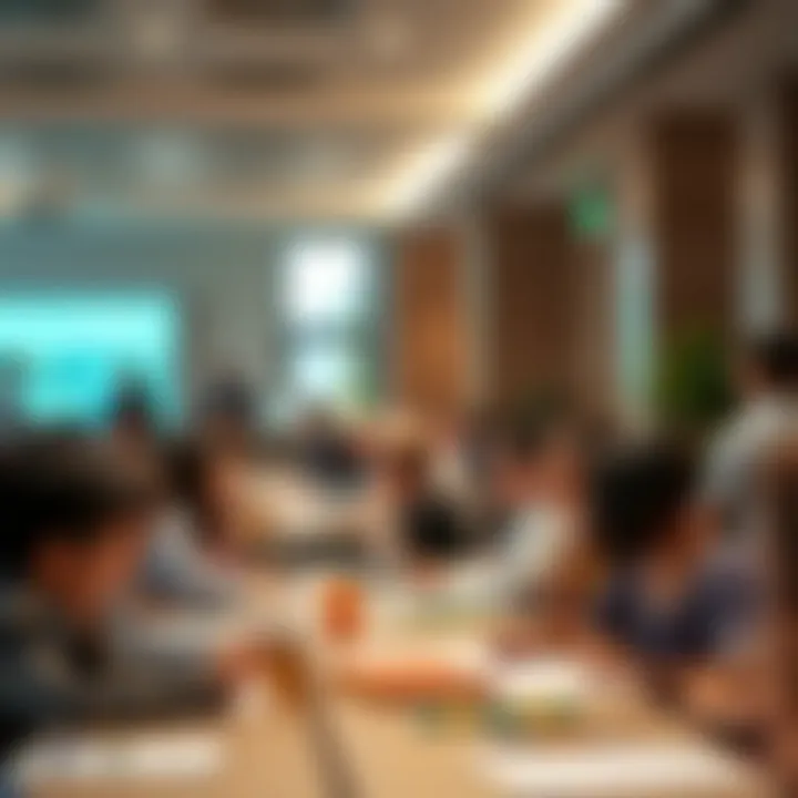 A community event showcasing parental engagement in education