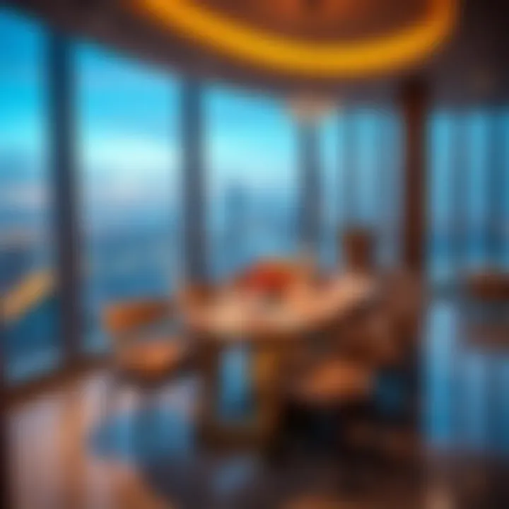 Elegant Dining Area with City View