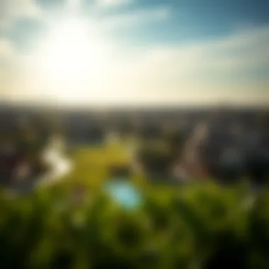 Scenic Community Overview Beautiful view of the Emirates Golf Club community