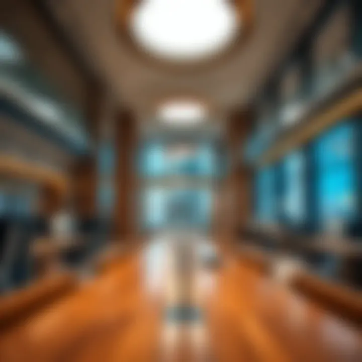 Interior of the Exchange Tower illustrating modern workspace environments