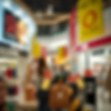 A display of various discount items available at a popular Dubai mall