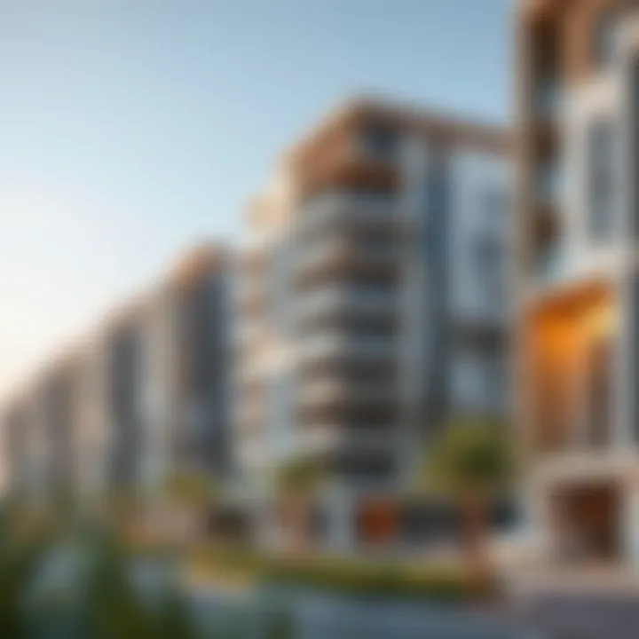 Modern residential buildings in Al Ain, highlighting contemporary developments
