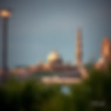 Historical landmarks along شارع الاتحاد العين illustrating its rich cultural heritage.