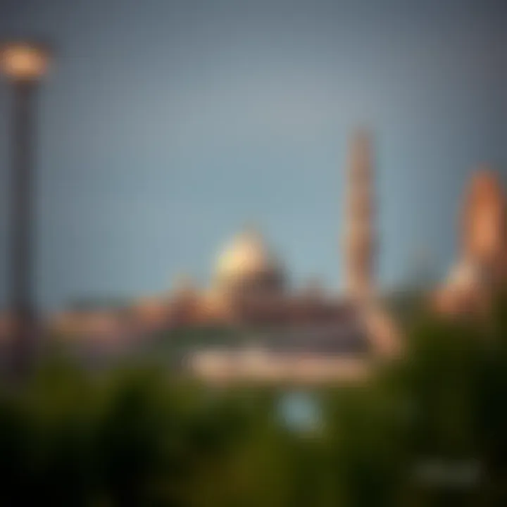 Historical landmarks along شارع الاتحاد العين illustrating its rich cultural heritage.