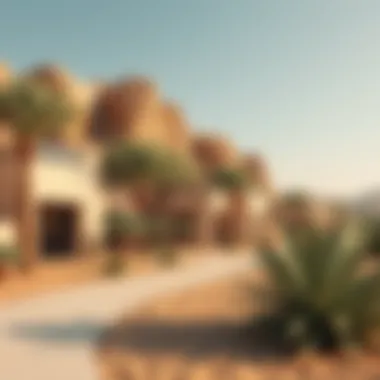 Lush oasis in the Al Dhafra region