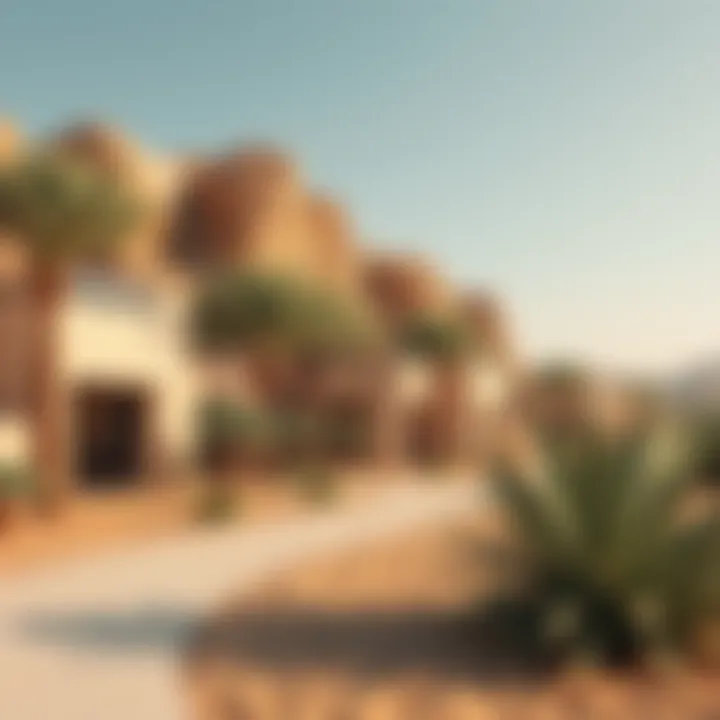 Lush oasis in the Al Dhafra region