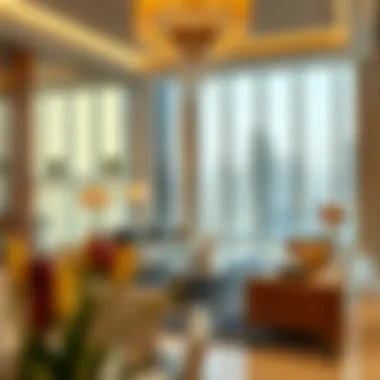 Interior design showcasing luxury living in Al Majara Towers