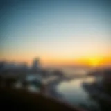 A panoramic view of Al Majaz 2 showcasing its skyline and waterfront.