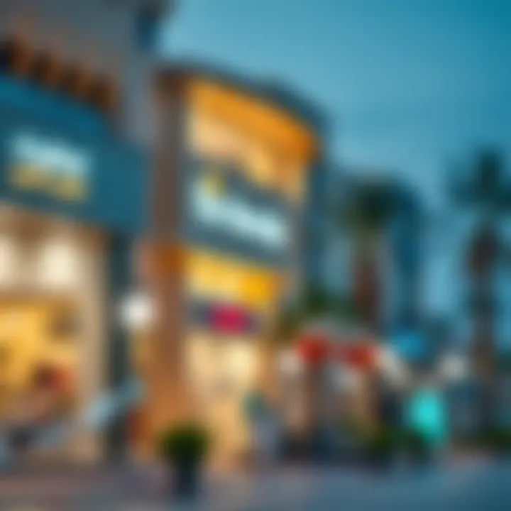 Local amenities and shopping in Al Rowdah