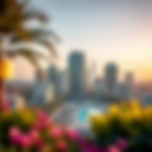 A Glimpse of Al Rowdah's Architectural Beauty Stunning skyline view of Al Rowdah