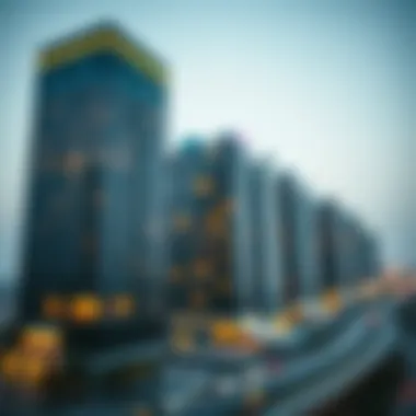 Graphical representation of real estate trends in Dubai related to iconic buildings