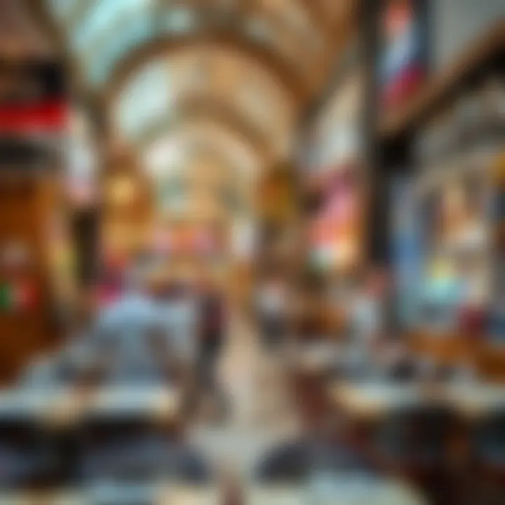 Culinary Delights at العين مول Vibrant dining scene with an assortment of international cuisines