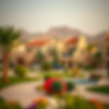 Community Living in Arabian Villa Developments A vibrant community view featuring Arabian villas