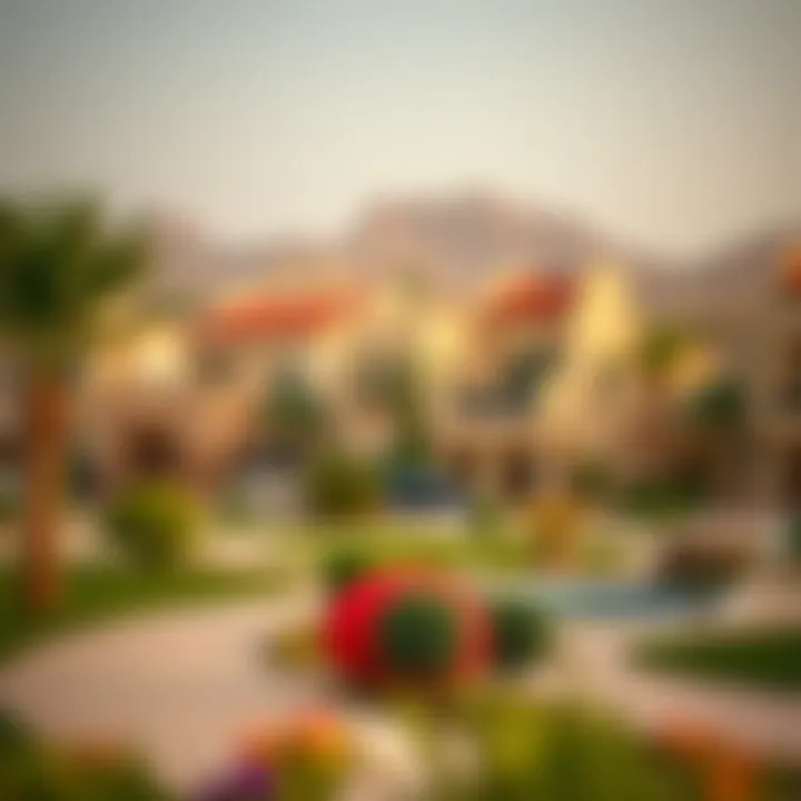 Community Living in Arabian Villa Developments A vibrant community view featuring Arabian villas