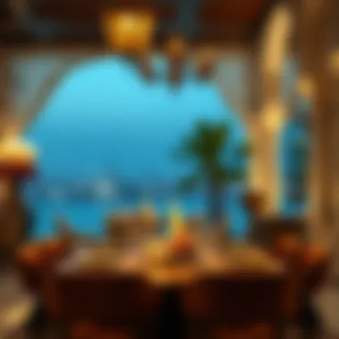 Elegant dining setup reflecting Arabic aesthetics