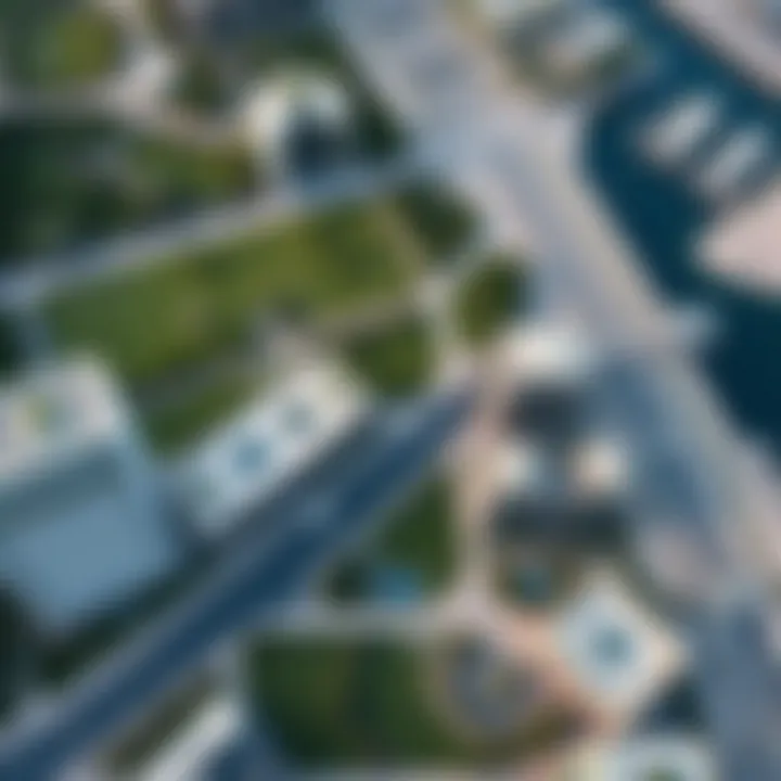 Aerial view of Aya Wafi City showcasing its modern architecture and lush greenery