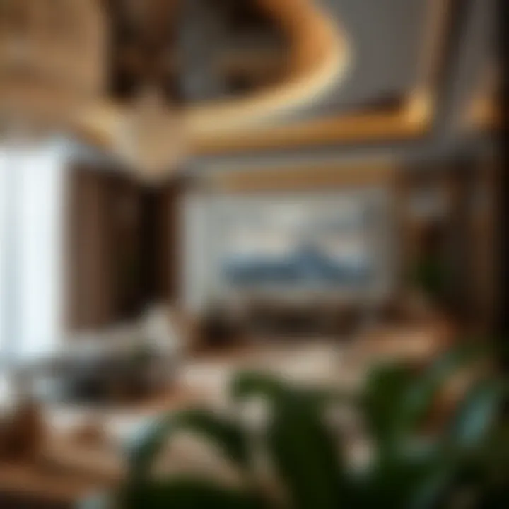 Luxurious living area inside a Bulgari Mansion